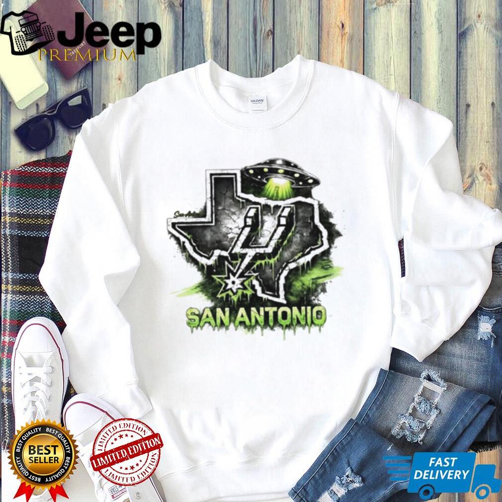 San Antonio Texas Alien UFO Slime T Shirt San Antonio Texas Alien UFO Slime T Shirt