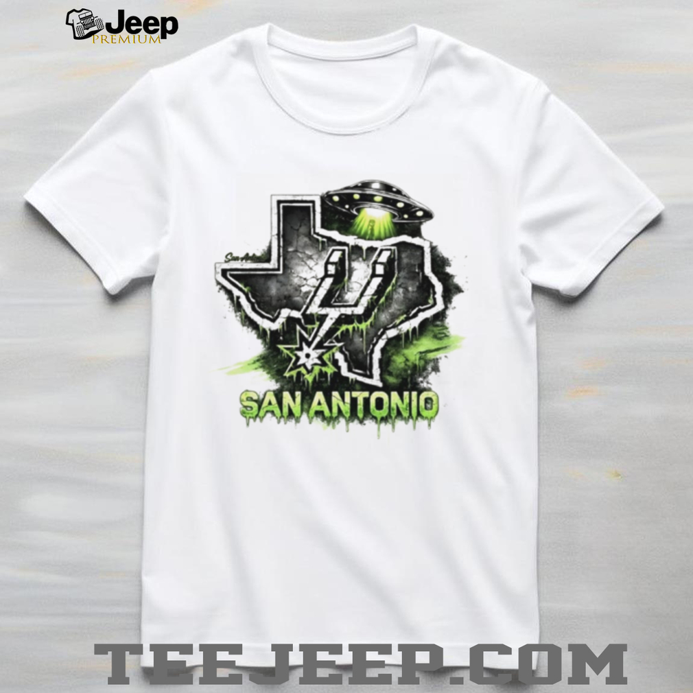 San Antonio Texas Alien UFO Slime T Shirt San Antonio Texas Alien UFO Slime T Shirt