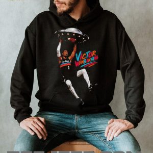 San Antonio Victor Wembanyama Alien UFO Dunk Basketball T Shirt