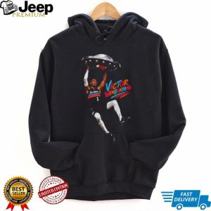 San Antonio Victor Wembanyama Alien UFO Dunk Basketball T Shirt