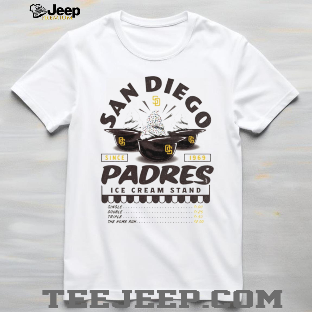 San Diego Padres Ice Cream Stand Logo Retro Baseball T Shirt San Diego Padres Ice Cream Stand Logo Retro Baseball T Shirt