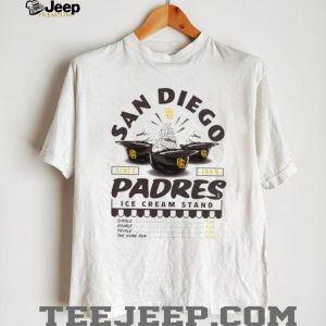 San Diego Padres Ice Cream Stand Logo Retro Baseball T Shirt