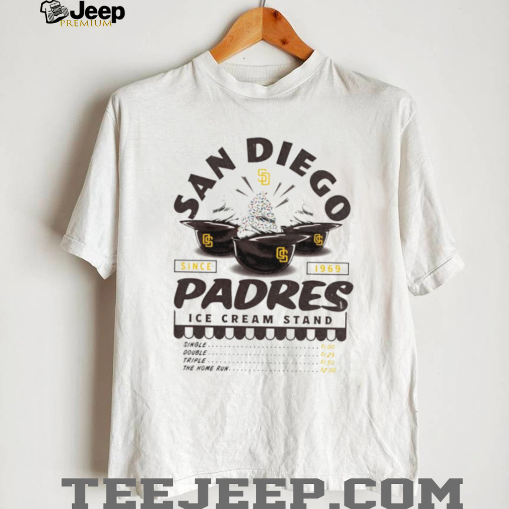 San Diego Padres Ice Cream Stand Logo Retro Baseball T Shirt San Diego Padres Ice Cream Stand Logo Retro Baseball T Shirt