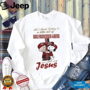San Francisco 49ers Snoopy Charlie Brown Jesus Faith T Shirt