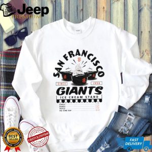San Francisco Giants Ice Cream Stand Logo Retro Baseball T Shirt San Francisco Giants Ice Cream Stand Logo Retro Baseball T Shirt