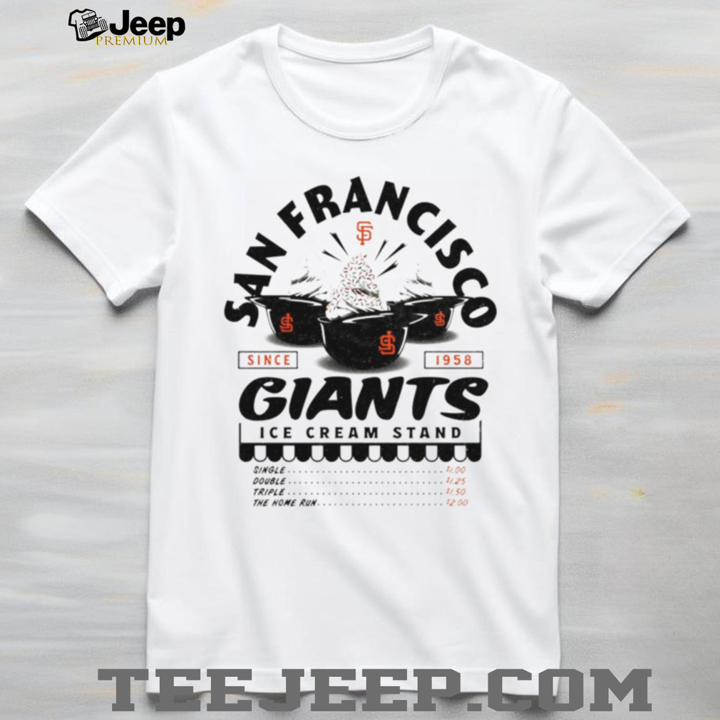 San Francisco Giants Ice Cream Stand Logo Retro Baseball T Shirt San Francisco Giants Ice Cream Stand Logo Retro Baseball T Shirt