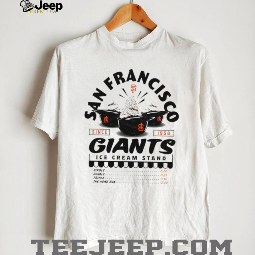 San Francisco Giants Ice Cream Stand Logo Retro Baseball T Shirt San Francisco Giants Ice Cream Stand Logo Retro Baseball T Shirt