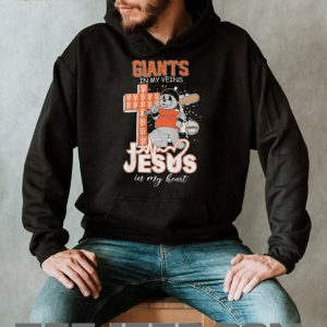 San Francisco Giants Lou Seal Mascot Cross Heartbeat Jesus In My Heart T Shirt