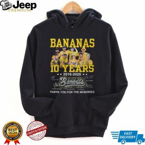 Savannah Bananas 10 Years Anniversary Signature Memories T Shirt