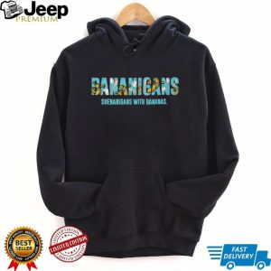 Savannah Bananas Bananigans Shenanigans Text Graphic T Shirt