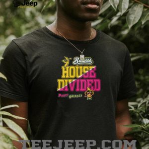 Savannah Bananas Vs Party Animals House Divided Baseball Monkey Mascot Logo T Shirt