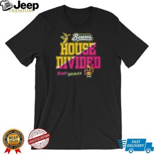 Savannah Bananas Vs Party Animals House Divided Baseball Monkey Mascot Logo T Shirt