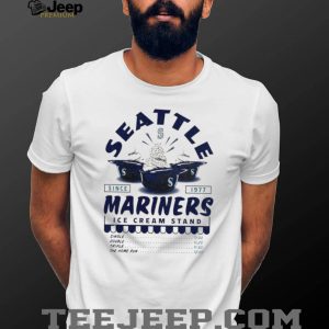 Seattle Mariners Ice Cream Stand Logo Retro Baseball T Shirt