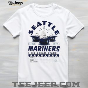Seattle Mariners Ice Cream Stand Logo Retro Baseball T Shirt