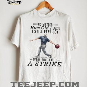Senior Man Bowling Strike Active Hobby T Shirt