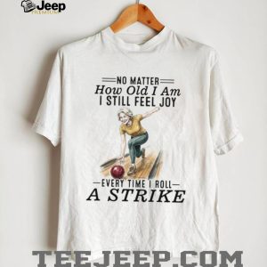 Senior Woman Bowling Strike Vintage Style T Shirt
