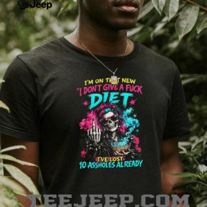 Skeleton Rockstar New Diet Funny Sarcastic Graphic T Shirt