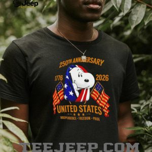 Snoopy American Flag 250th Anniversary Independence Day T Shirt