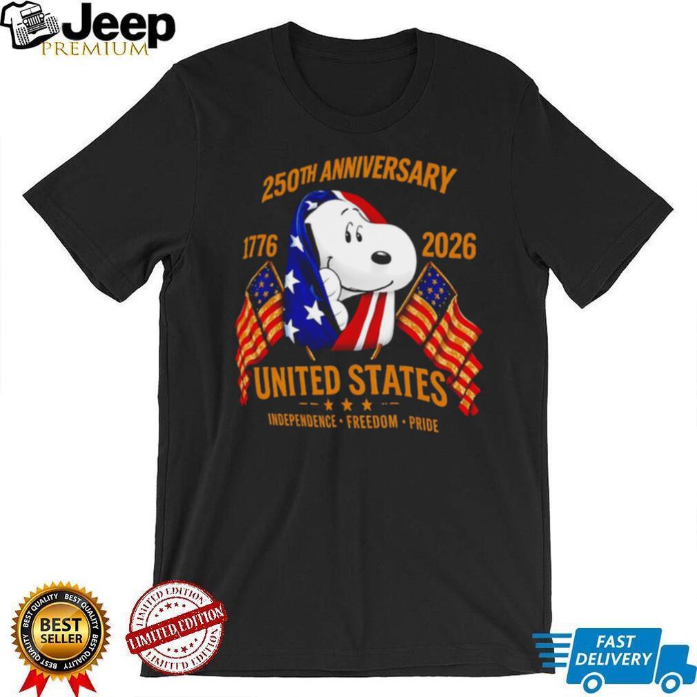 Snoopy American Flag 250th Anniversary Independence Day T Shirt Snoopy American Flag 250th Anniversary Independence Day T Shirt
