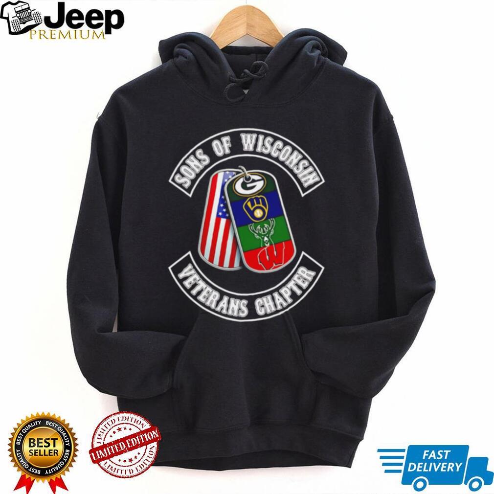 Sons Of Wisconsin Veterans Chapter USA Flag Dog Tags T Shirt Sons Of Wisconsin Veterans Chapter USA Flag Dog Tags T Shirt