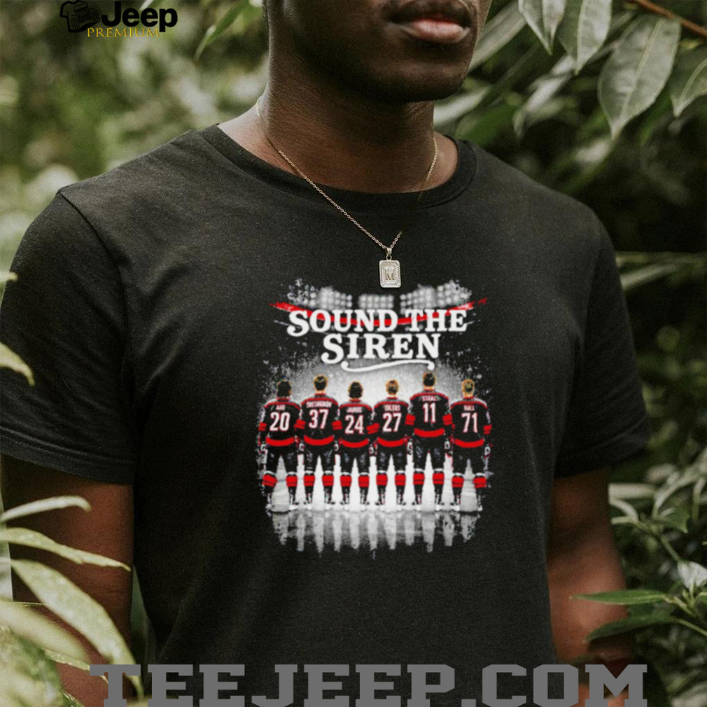 Sound The Siren Carolina Hurricanes Hockey Team Roster T Shirt Sound The Siren Carolina Hurricanes Hockey Team Roster T Shirt