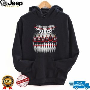 Sound The Siren Carolina Hurricanes Hockey Team Roster T Shirt