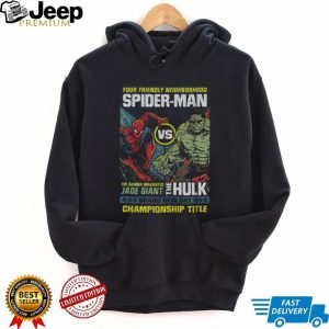 Spider Man vs Hulk Marvel Comic Book Hero Fight T Shirt