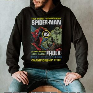 Spider Man vs Hulk Marvel Comic Book Hero Fight T Shirt
