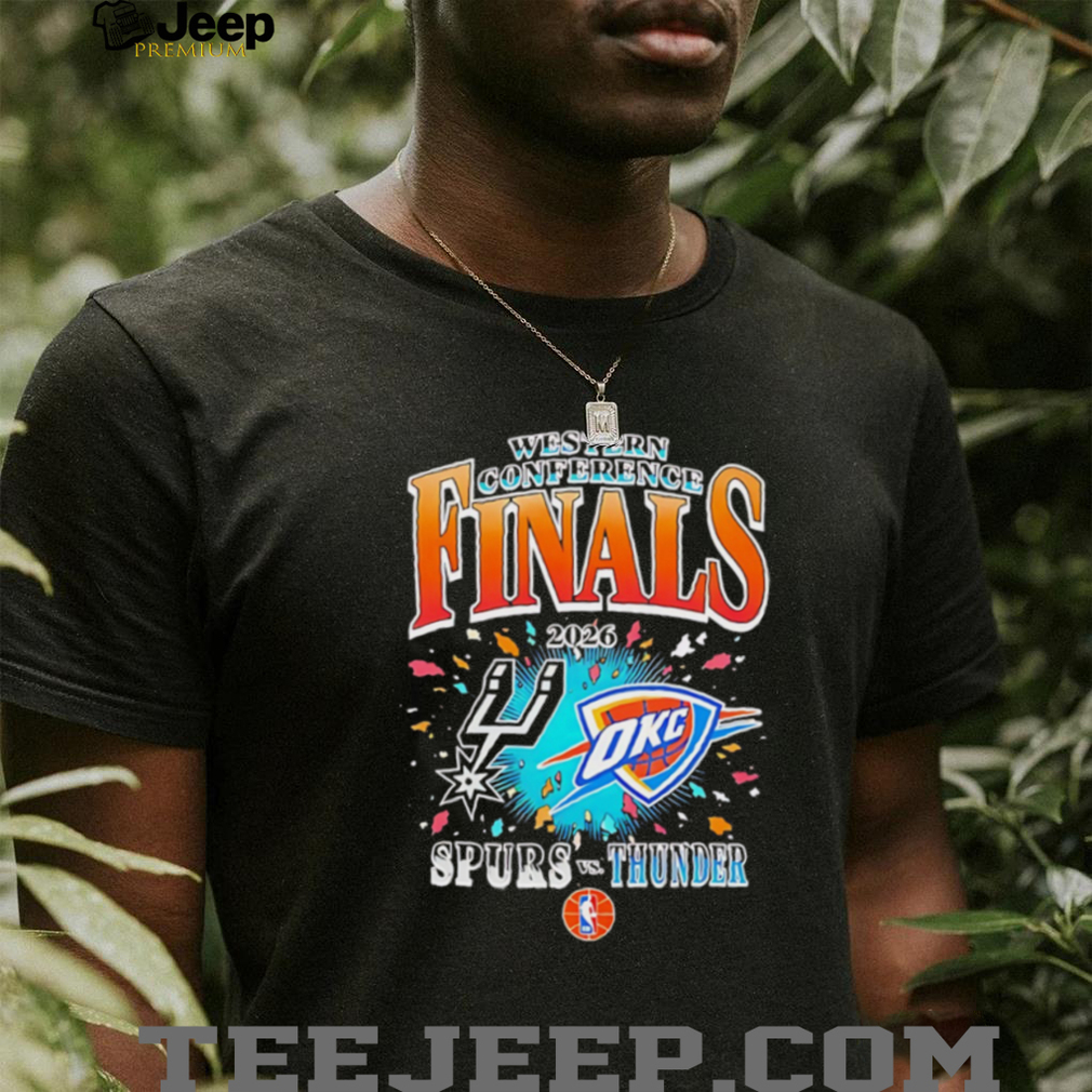 Spurs Vs Thunder 2026 Western Conference Finals Basketball T Shirt Spurs Vs Thunder 2026 Western Conference Finals Basketball T Shirt