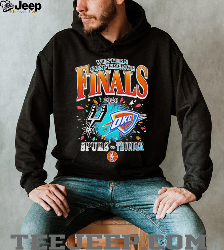 Spurs Vs Thunder 2026 Western Conference Finals Basketball T Shirt Spurs Vs Thunder 2026 Western Conference Finals Basketball T Shirt