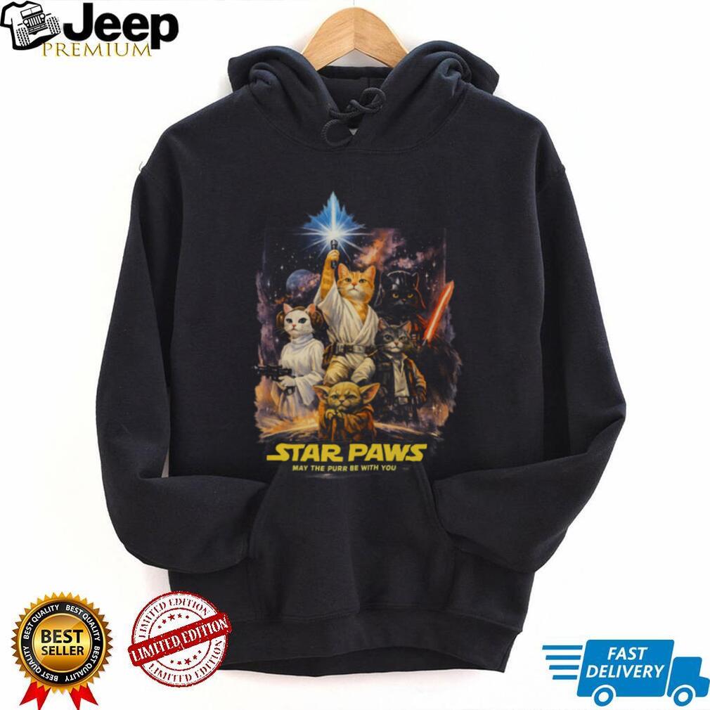 Star Paws May The Purr Be With You Sci Fi Cat Movie Parody T Shirt Star Paws May The Purr Be With You Sci Fi Cat Movie Parody T Shirt