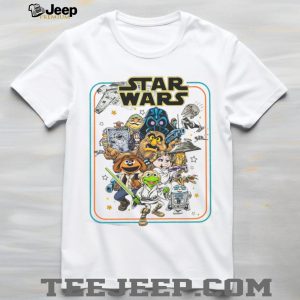 Star Wars Muppets Mashup Galaxy Characters Vintage Style T Shirt