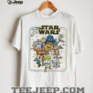 Star Wars Muppets Mashup Galaxy Characters Vintage Style T Shirt