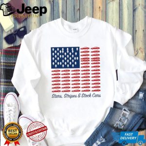 Stars Stripes And Stock Cars American Flag Racing T Shirt