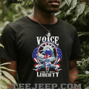 Statue Of Liberty Voice Of Liberty American Flag T Shirt