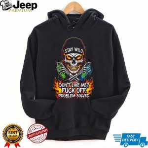 Stay Wild Skull Spray Paint Problem Solved Edgy Graphic T Shirt Stay Wild Skull Spray Paint Problem Solved Edgy Graphic T Shirt