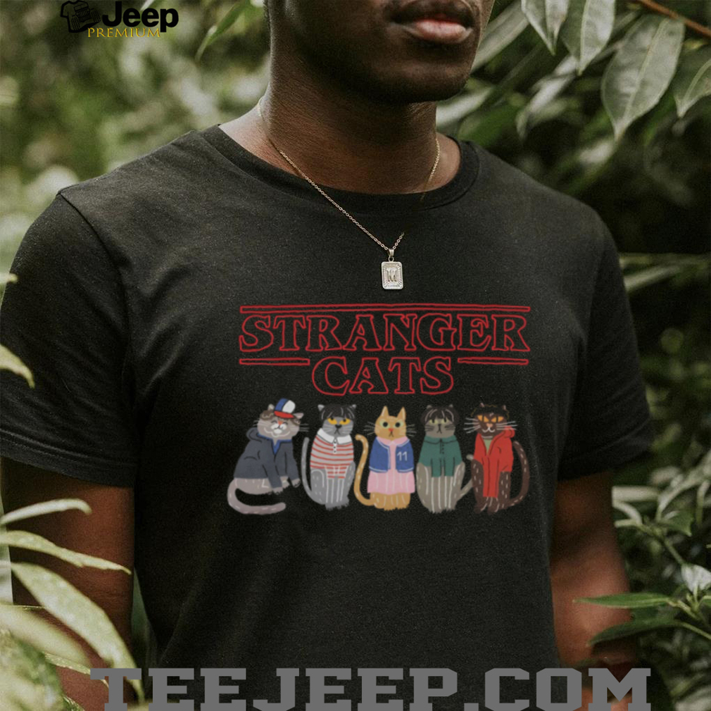 Stranger Cats Retro 80s Sci Fi Show Cute Kitten Parody T Shirt Stranger Cats Retro 80s Sci Fi Show Cute Kitten Parody T Shirt