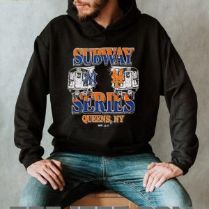 Subway Series Queens NY Yankees Vs Mets Baseball Trains T Shirt