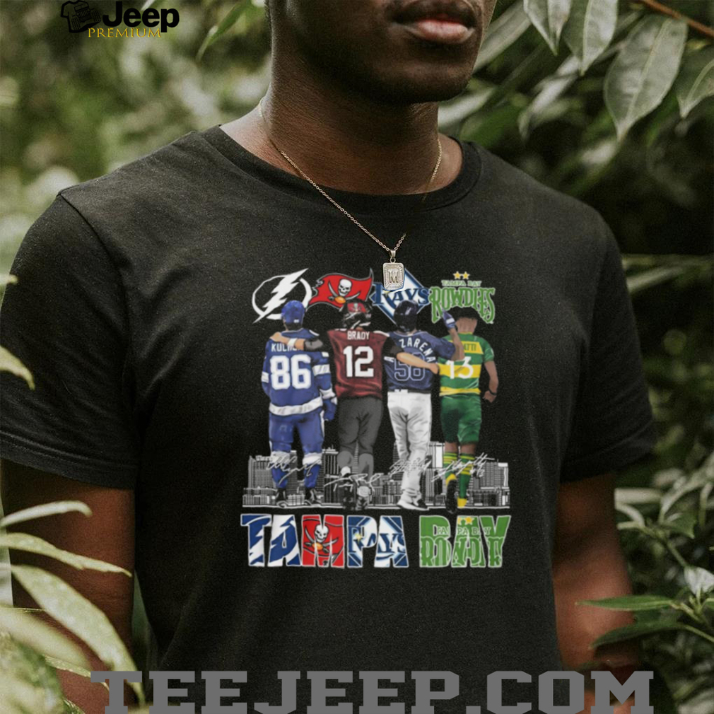 Tampa Bay Four Teams One City Champions T Shirt Rowdies Rays Bucs Lightning Signature T Shirt Tampa Bay Four Teams One City Champions T Shirt Rowdies Rays Bucs Lightning Signature T Shirt