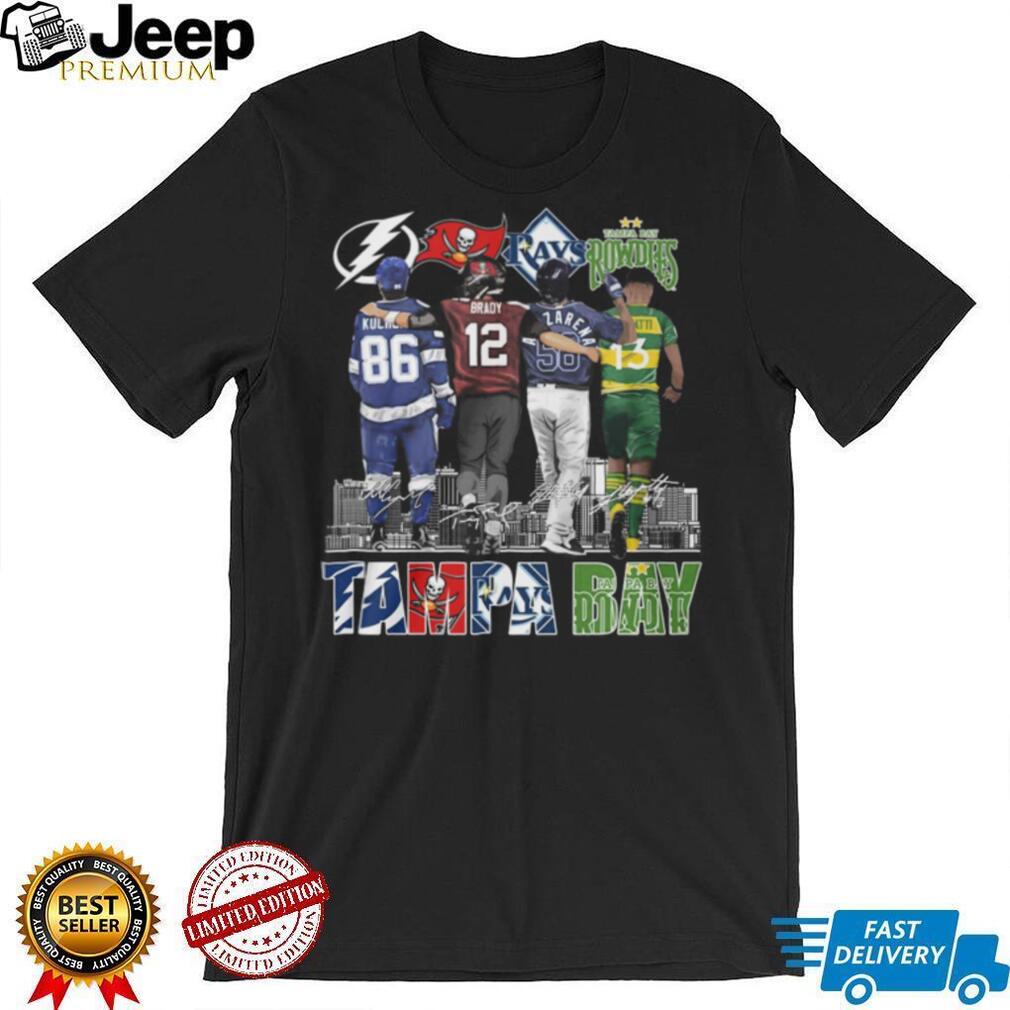 Tampa Bay Four Teams One City Champions T Shirt Rowdies Rays Bucs Lightning Signature T Shirt Tampa Bay Four Teams One City Champions T Shirt Rowdies Rays Bucs Lightning Signature T Shirt