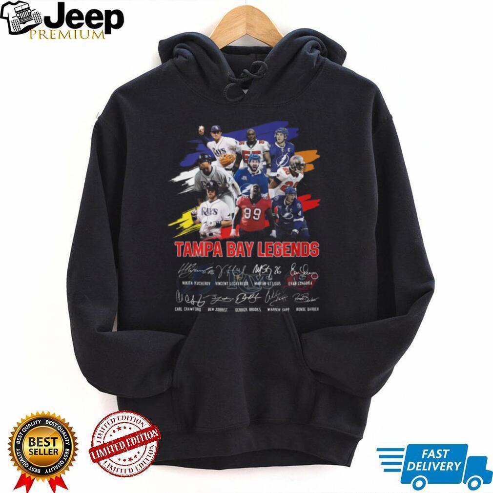 Tampa Bay Legends Signatures Buccaneers Rays Lightning Multi Sport T Shirt Tampa Bay Legends Signatures Buccaneers Rays Lightning Multi Sport T Shirt