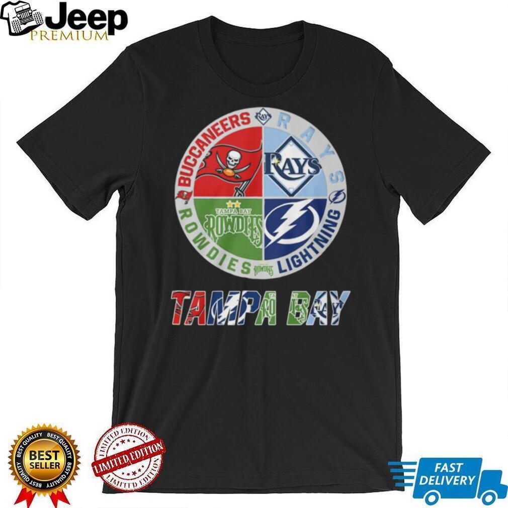 Tampa Bay Sports Fan Logo Circle Buccaneers Rays Rowdies Lightning T Shirt Tampa Bay Sports Fan Logo Circle Buccaneers Rays Rowdies Lightning T Shirt