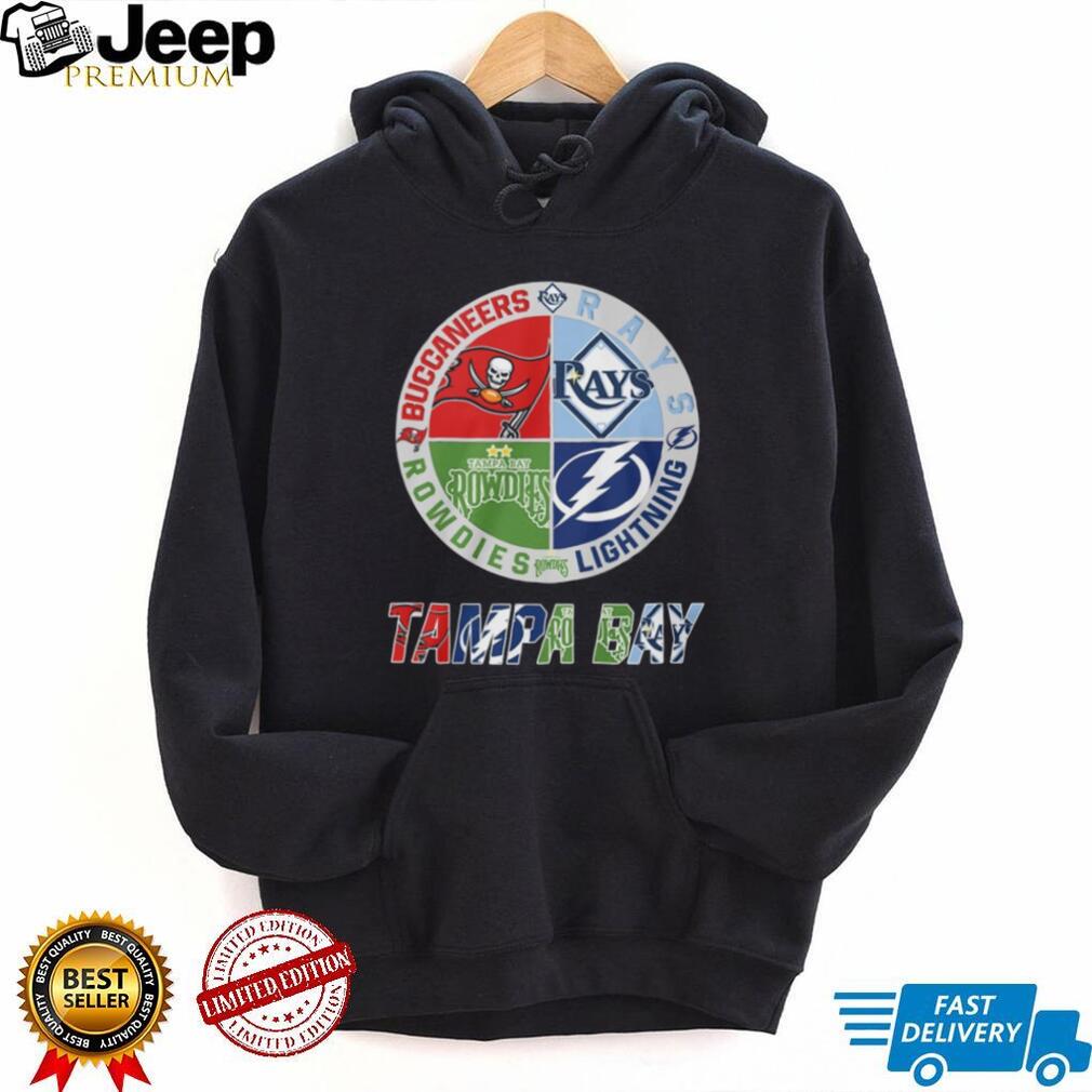 Tampa Bay Sports Fan Logo Circle Buccaneers Rays Rowdies Lightning T Shirt Tampa Bay Sports Fan Logo Circle Buccaneers Rays Rowdies Lightning T Shirt