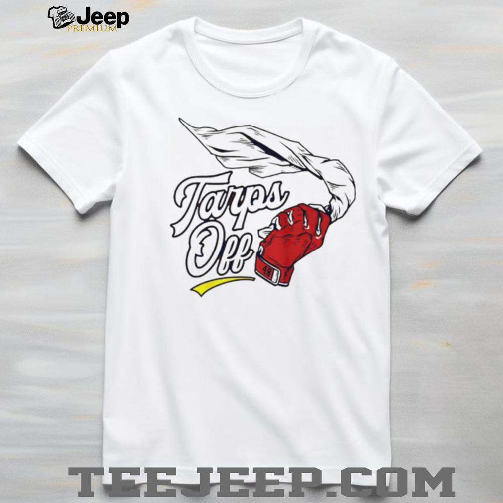 Tarps Off Red Baseball Glove Sports Celebration T Shirt Tarps Off Red Baseball Glove Sports Celebration T Shirt