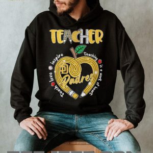 Teacher San Diego Padres Baseball Work of Heart Pencil Apple Glitter T Shirt