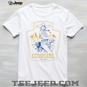Texas Cowgirl Vintage 1997 Desert Western Landscape White T Shirt Texas Cowgirl Vintage 1997 Desert Western Landscape White T Shirt