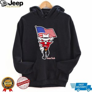 Texas Tech Red Raiders Mascot American Flag Patriotic T Shirt