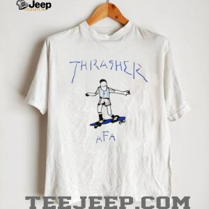 Thrasher Argentina Soccer Player Skateboarding Funny Art T Shirt