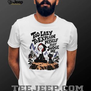 Too Lazy To Explain Myself Grim Reaper Cat Yoga T Shirt