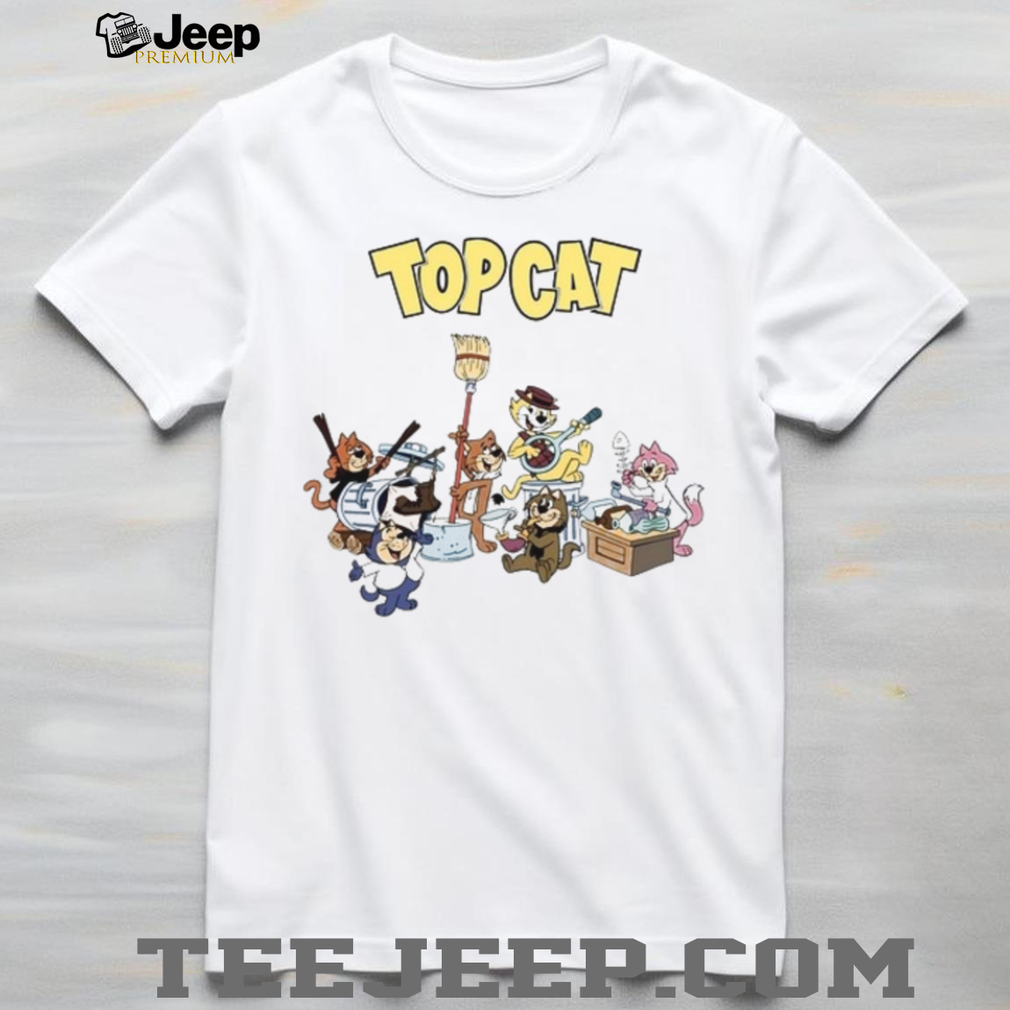 Top Cat Alley Cartoon Band Nostalgia T Shirt Top Cat Alley Cartoon Band Nostalgia T Shirt